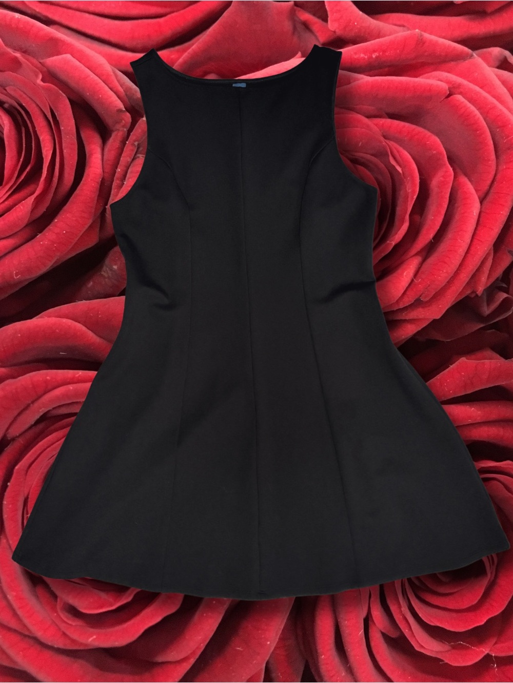 Old Navy Black Sleeveless Fit-and-Flare Mini Dress